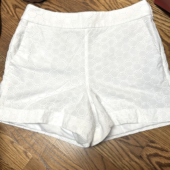 J Crew Eyelet short 4” side zip - Picture 1 of 2